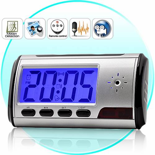 Spy Digital Table Clock With Sony Camera 